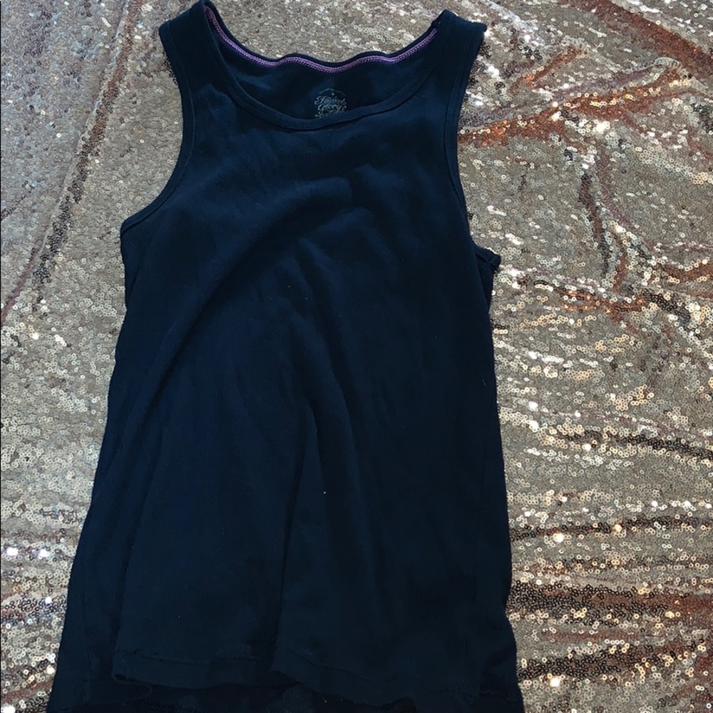 Basic black tank top